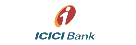 ICICI Bank logo blue and red text